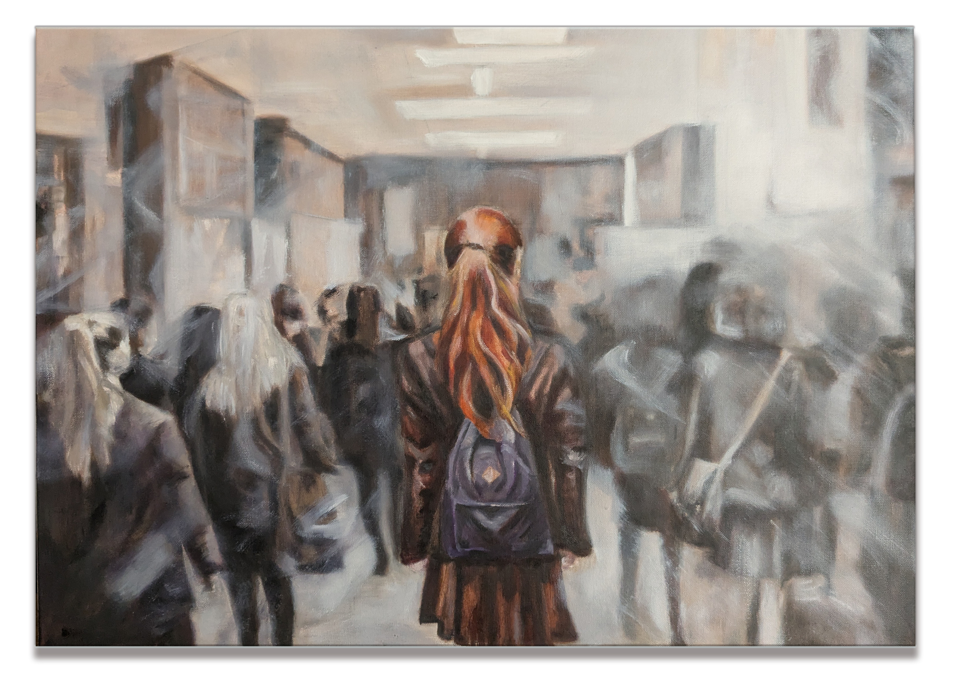 Targeting (External View) — oil on canvas